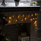 Гирлянда «Бахрома» 3 × 0.5 м, IP20, тёмная нить, 80 LED, свечение жёлтое, 8 режимов, 220 В, УЦЕНКА - Фото 8