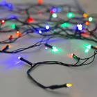 УЦЕНКА Гирлянда «Нить» 5 м, IP20, тёмная нить, 50 LED, свечение мульти, 8 режимов, 220 В - Фото 4