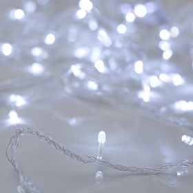 

Гирлянда «Нить» 20 м, IP20, прозрачная нить, 200 LED, свечение белое, 8 режимов, 220 В, УЦЕНКА