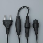 УЦЕНКА Гирлянда «Нить», 10 м, IP44, УМС, 100 LED, 220 В, мигание, тёмная нить, свечение бело-синее - Фото 5