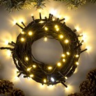 УЦЕНКА НИТЬ уличная, УМС, Д: 10 м, Н.Т. 3W LED-100-220V, мерцание, Т/БЕЛЫЙ - фото 14645999