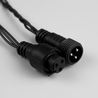 УЦЕНКА Гирлянда «Нить» 10 м, IP44, УМС, тёмная нить, 100 LED, свечение тёплое белое, мерцание белым, 220 В - Фото 4