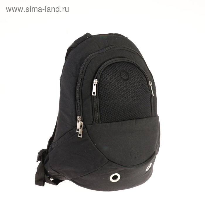 Рюкзак для переноски животных, 36 х 14,5 х 41 см, черный - Фото 1