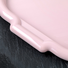 Поднос универсальный, 27×39 см, цвет розовый - Фото 2