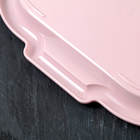 Поднос универсальный, 27×39 см, цвет розовый - Фото 3