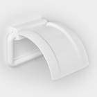 Держатель для туалетной бумаги IDEA, пластик, 6×17×4.5 см, белый - Фото 2