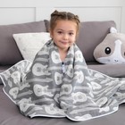 Плед детский Крошка Я «Гитара» 110х140, цвет серый - Фото 2