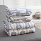 Плед детский Крошка Я «Гитара» 140х200, цвет серый - Фото 5