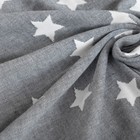 Плед детский Крошка Я «Тёмно-серые звёзды» 140х200 - Фото 4