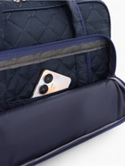 Сумка дорожная на молнии, с увеличением, 2 наружных кармана, длинный ремень, синяя - Фото 11