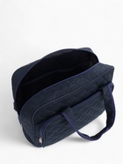 Сумка дорожная на молнии, с увеличением, 2 наружных кармана, длинный ремень, синяя - Фото 13