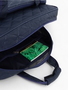 Сумка дорожная на молнии, с увеличением, 2 наружных кармана, длинный ремень, синяя - Фото 14