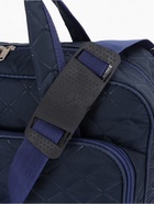 Сумка дорожная на молнии, с увеличением, 2 наружных кармана, длинный ремень, синяя - Фото 6