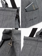 Сумка дорожная на молнии, наружный карман, длинный ремень, серая - Фото 3