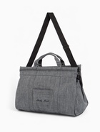 Сумка дорожная на молнии, наружный карман, длинный ремень, серая - Фото 2