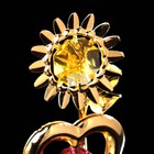 Сувенир «Сердце с солнцем», 3×3×8 см, с кристаллами - фото 8900880