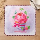 Полотенце микрофибра "Доляна" Любимой мамочке, 30х30 см, п/э 200 гр/м2 - Фото 3