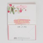 Пакет подарочный ламинированный вертикальный, упаковка, «Любовь дарит счастье», MS 23 х 18 х 8 см - Фото 4