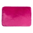 Подушка "Лист", цвет вишнёвый, р-р 40х30 см, с вышивкой, 100% П/Э, велсофт - Фото 3