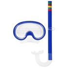 Набор для плавания детский ONLYTOP: маска, трубка, цвета МИКС - фото 17505967