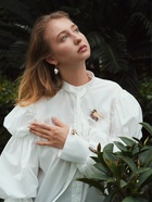 Брошь «Птичка-синичка», цветная в золоте - Фото 8