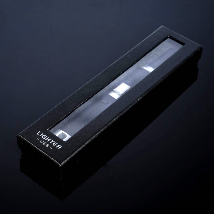 Зажигалка электронная, кухонная, 23 х 2.5 х 1.5 см, USB, черная - фото 1906963307