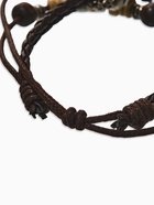 Браслет кожа «Переплетение» с подвеской, сердце, коричневый, d=8 см - Фото 4