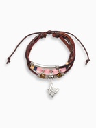 Браслет кожа «Настроение» кошачий глаз, бабочка, коричневый, d=8 см - Фото 1