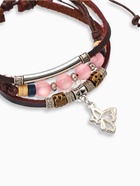 Браслет кожа «Настроение» кошачий глаз, бабочка, коричневый, d=8 см - Фото 2