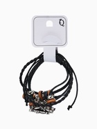 Браслет кожаный «Сова и листок», d=6 см, чёрный - Фото 5