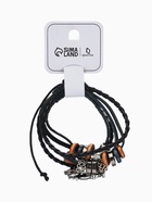 Браслет кожаный «Сова и листок», d=6 см, чёрный - Фото 6