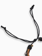 Браслет кожаный «Сова и ряд бусин», d=9 см, чёрный - Фото 5