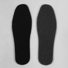 Стельки для обуви, тонкие, 46 р-р, пара, цвет чёрный - Фото 3