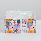 Коробка на 4 капкейка «Котики», 16 × 16 × 7.5 см - Фото 2