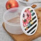 Ланч - бокс круглый «Цветы», 500 мл - Фото 3