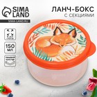 Ланч - бокс круглый «Лисичка», 150 мл - Фото 1