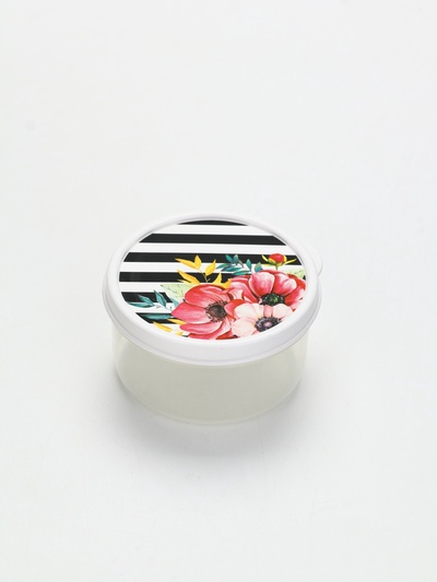 Ланч - бокс круглый «Цветы», 150 мл