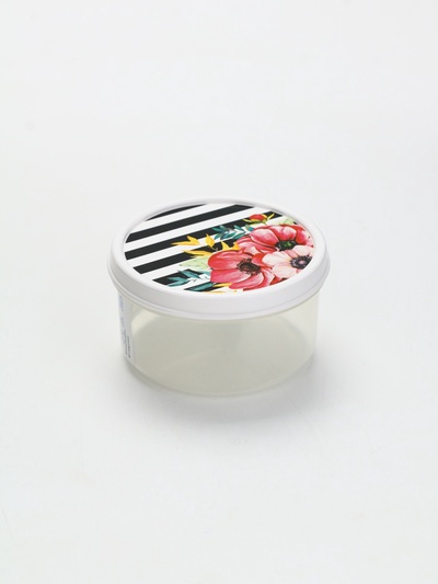 Ланч - бокс круглый «Цветы», 150 мл