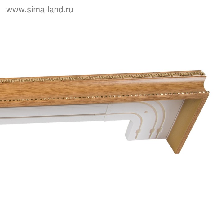 Карниз трёхрядный 400 см, цвет светлый дуб