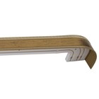 Карниз трёхрядный «Ультракомпакт. Меандр», 160 см, с декоративной планкой 7 см, золото/антик - фото 305402112
