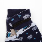 Носки детские махровые, цвет тёмно-синий, размер 20-22 - Фото 2