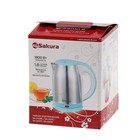 Чайник электрический Sakura SA-2147G, металл, 1.8 л, 1800 Вт, зелёный - Фото 6