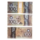 Пачка купюр 100 канадских долларов - фото 1405894