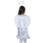 Карнавальный костюм "Звёздный ангел", нимб, платье, крылья, р-р 32, рост 122-128 см - Фото 4