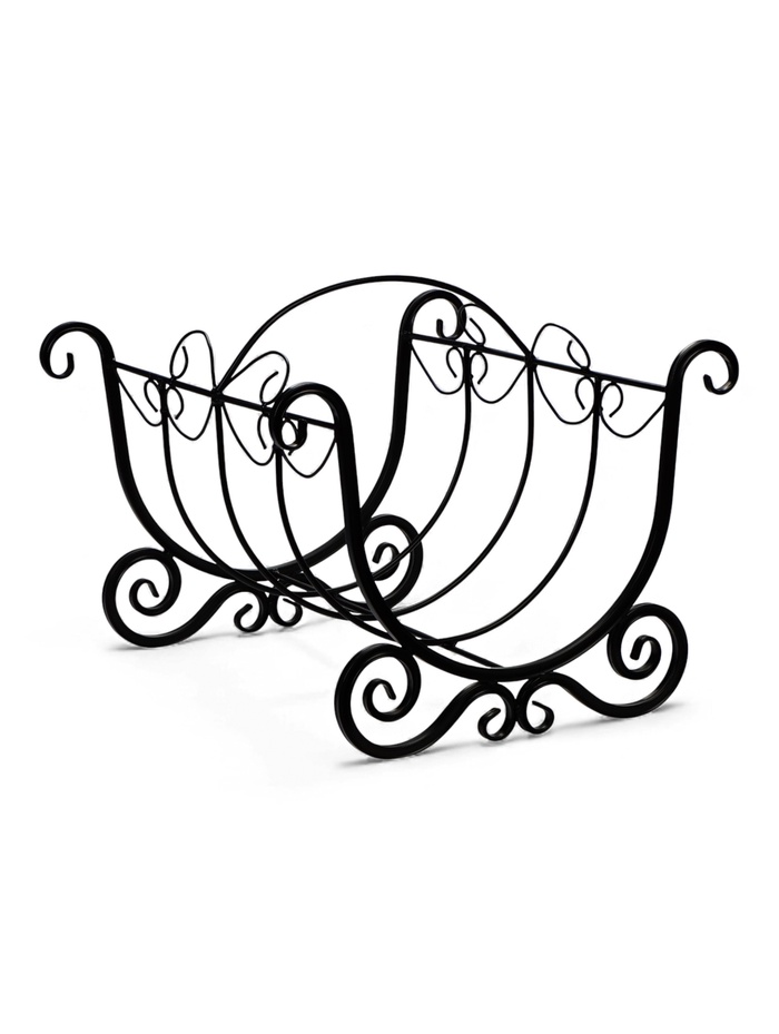 Дровница «Ажур», 60×60×55 см, сталь, кованая, чёрная - Фото 1