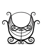 Дровница «Ажур», 60×60×55 см, сталь, кованая, чёрная - фото 23515674