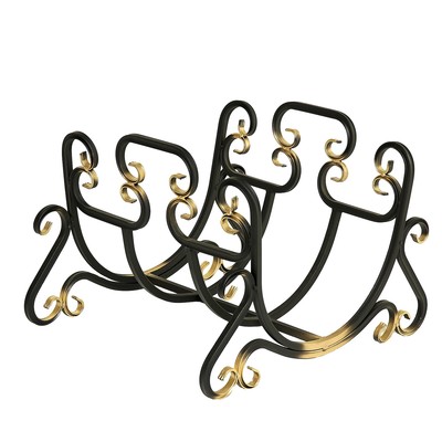 Дровница «Винтаж», 60×50×40 см, сталь, кованая, чёрная