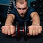 Ролик для пресса ONLYTOP, 2 колеса, с ковриком, цвета МИКС - Фото 4