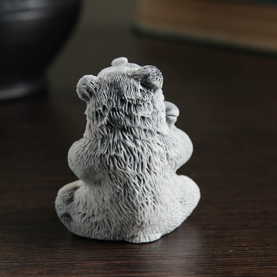 Фигурка «Медвежонок с рыбой», 6.5 см, МИКС