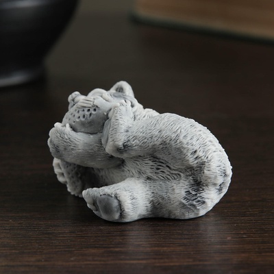 Фигурка «Медвежонок с рыбой», 6.5 см, МИКС
